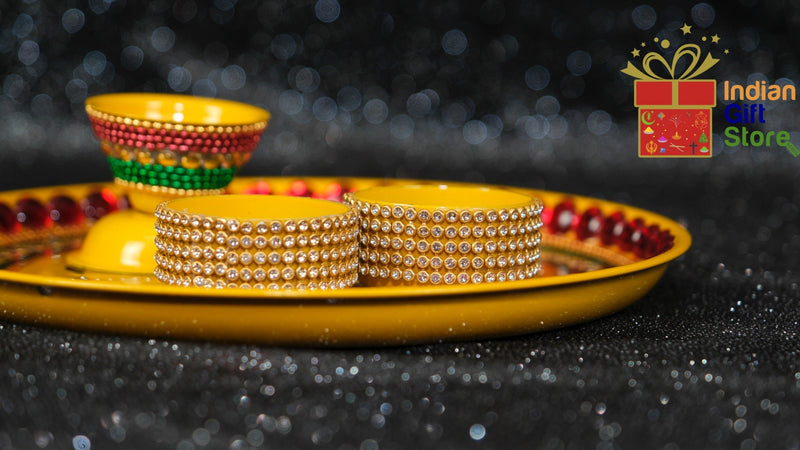 Elegant celebration tray with decorative bowls