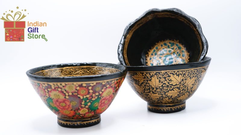 Handcrafted Indian decorative bowl set (set of 3)
