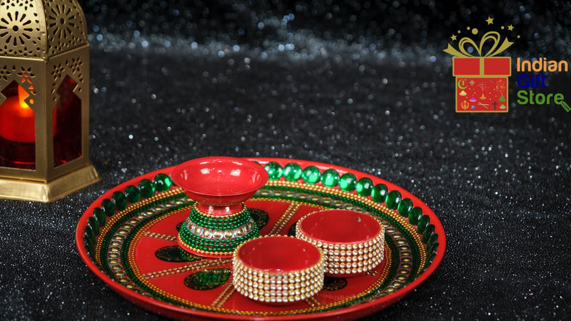Elegant celebration tray with decorative bowls