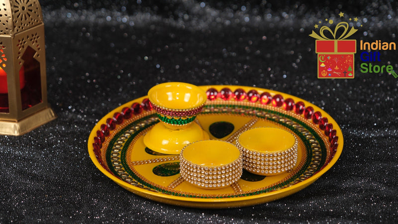 Elegant celebration tray with decorative bowls