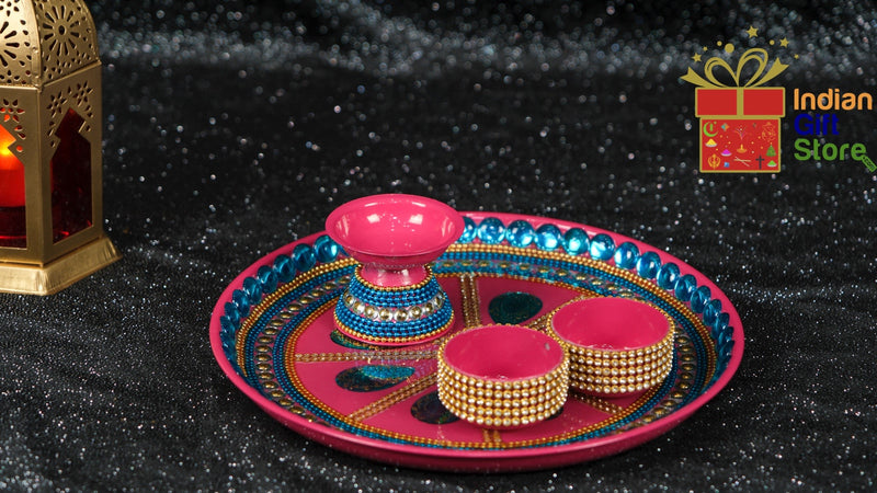Elegant celebration tray with decorative bowls