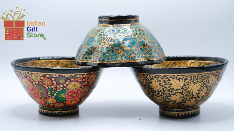 Handcrafted Indian decorative bowl set (set of 3)