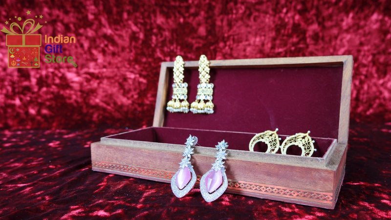 Traditional Indian folk art storage box