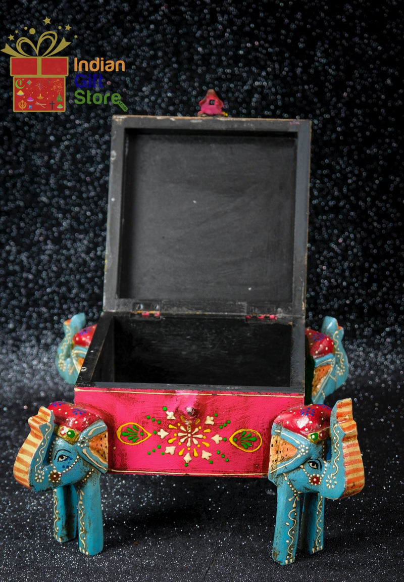 Hand-painted decorative keepsake box